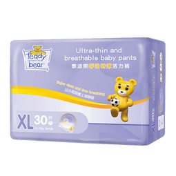 泰迪熊（Teddy Bear）拉拉裤呼吸特薄超薄透气干爽婴儿宝宝尿不湿成长尿裤纸尿裤 拉拉裤XL30片（推荐16-24斤）