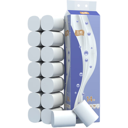玉棉（yumian）卫生纸【新人专属】原木卷纸木浆手纸巾家用实惠装无芯卷筒纸印花 14卷/1提