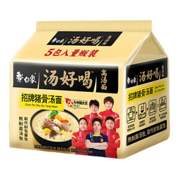白象汤好喝方便面多口味泡面方便速食 【5包】招牌猪骨面106g