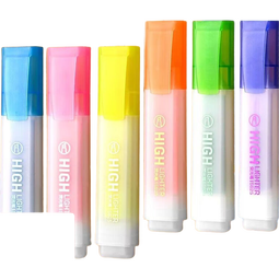 荧光笔高颜值学生用彩色标记笔淡色系复古莫兰迪色系做笔 大容量荧光笔 6支