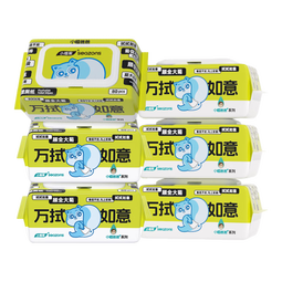 小植家纯水湿厕纸家庭装厕纸湿巾男女通用厕所纸巾不堵马桶 【80克布面】60抽*6包 加厚款