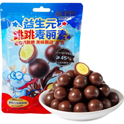 小鹿蓝蓝宝宝零食特添益生元跳跳糖口感麦丽素独立袋装纯可可脂零反式脂肪 【1袋体验装】跳跳麦丽素/18g