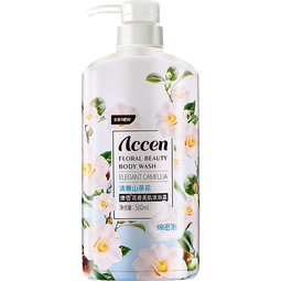 澳雪（accen）秘境花园花香美肌保湿清洁沐浴露留香沐浴乳 500ml山茶花沐浴露