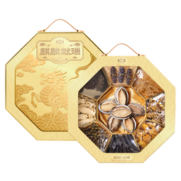 金唐海鲜菌菇干货礼盒429g 海参鲍鱼羊肚菌企业年货伴手礼源头直发