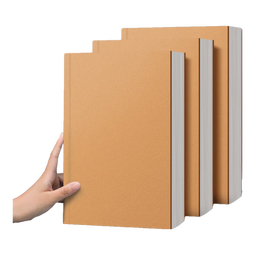 超厚笔记本本子考研牛皮本简约大学生a4大号笔记本子厚本子大横线思维导图本b5网格记事本草稿本 1本【A5/横线】超厚-每本128张/256页 无规格