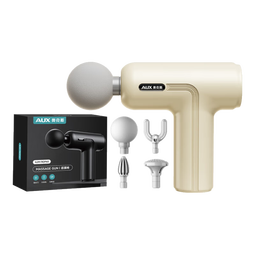 奥克斯（AUX）筋膜枪按摩器颈膜枪肩颈椎按摩仪肌肉放松神器按摩枪专业健身按摩锤生日礼物送礼送男女友高档实用 【14kg大推力】云贝白+6档调节