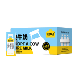 认养一头牛全脂纯牛奶200ml*20盒 一提装 地区专供