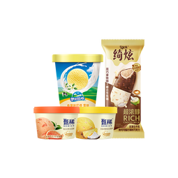 伊利冰淇淋甄稀杯新品柚见四季草莓多多奶昔杯雪糕冰激凌批发 甄稀8杯+伊利冰淇淋10杯（共1570g）