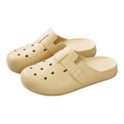 朴西女士拖鞋复古洞洞鞋家居室外凉鞋2025夏季包头防滑百搭拖鞋情侣 香蕉黄 39-40