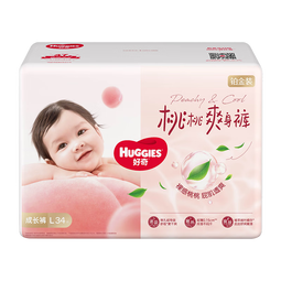 好奇京东快递铂金装成长裤婴儿超薄透气尿不湿 成长裤XL62+2片(15kg以上)