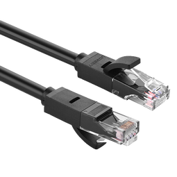 绿联（UGREEN） 六类网线CAT6类千兆八芯双绞非屏蔽跳线8芯 工程家用监控电脑宽带网络连接线 黑色（圆线） 3米