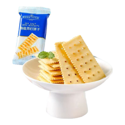 零食随心选锅巴苏打夹心小饼干休闲食品宿舍办公小零食批发整箱 【10包】海盐苏打