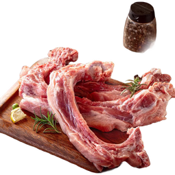 鲜京采黑猪厚前排条 净重4斤  猪前排条免切 黑猪肉 源头直发