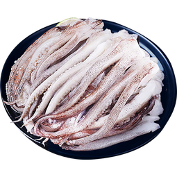 海鼎纪鲜切鱿鱼须净重900g 海鲜 烧烤火锅 铁板鱿鱼 300g/包*3包 年货节