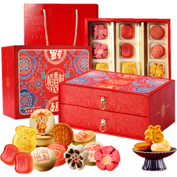 稻香村糕点礼盒糕点礼盒零食大礼包枣花酥蛋糕特产小吃送礼老人长辈团购 国潮风华1040g