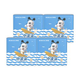 巴布豆（BOBDOG）小波浪超柔拉拉裤XXL108片箱装(14-17KG)加大码婴儿尿不湿 