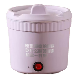 电煮锅电锅小电锅电炒锅电热锅多功能一锅多用宿舍电煮锅电炖锅火锅1-2人蒸煮一体 1.1L 红色白内胆（陶瓷釉涂层） 1.1L