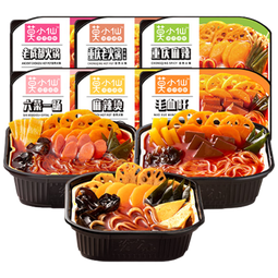 莫小仙自热小火锅6盒组合装1800g方便速食重庆懒人麻辣快餐出游露营野餐