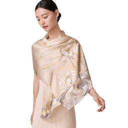 上海故事【升级加密30%】真丝丝巾桑蚕丝女披肩围巾送妈妈生日母亲节礼物