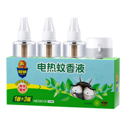 超威电热蚊香液家用插电式驱蚊器加热器套装灭蚊器 【焕装升级-有香型】3液1器