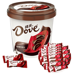 德芙 香浓黑巧克力 桶装480g 休闲儿童零食 糖果 生日礼物 送礼