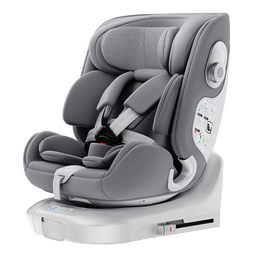 京东京造儿童安全座椅汽车0-6-12岁婴儿宝宝i-Safe双通风 商务舱3.0典雅灰