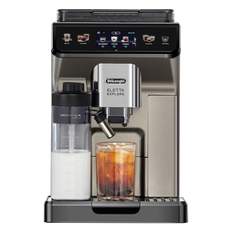 德龙（Delonghi）咖啡机 家用全自动咖啡机 冷萃版探索者欧洲进口 意式奶咖51款冷热饮品全彩触屏 ECAM450.86.T礼物