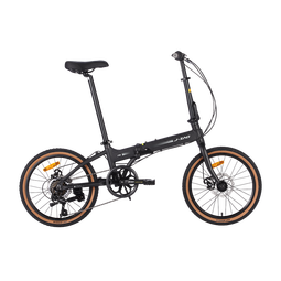 京东京造 F8折叠自行车禧玛诺7速铝合金20英寸成年人学生通勤单车陶瓷黑