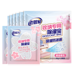 老管家收纳专用除湿宝12袋（2袋/包*6）除湿袋干燥剂室内衣柜汽车吸湿