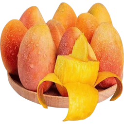 源头直发海南薄皮贵妃芒果新鲜当季热带水果整箱批发青芒贵妃爆甜 2斤装单果50~100g净重1.6斤