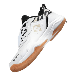 薰风（KUMPOO）2025新款羽毛球鞋掠影D21 透气减震耐磨防滑男女同款熏风运动鞋 白黑色 38