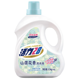 活力28山茶花洗衣液7.2斤大瓶装 3.6kg不含荧光增白剂去污香氛持久留香