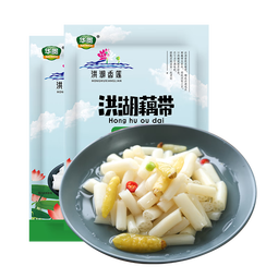 洪湖香莲泡小藕 湖北特产 洪湖香莲泡藕带 藕尖酸辣泡菜 火锅食材蔬菜 400克泡藕带*2袋