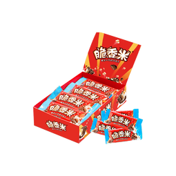 脆香米巧克力休闲零食婚庆喜糖果儿童解馋生日礼物办公充饥新旧包装随机 脆香米盒装144g*2