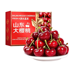 京农超【头茬预定】山东大樱桃 新鲜水果国产车厘子 时令生鲜水果端午节 4斤(净重) 精选果 单果22-26mm