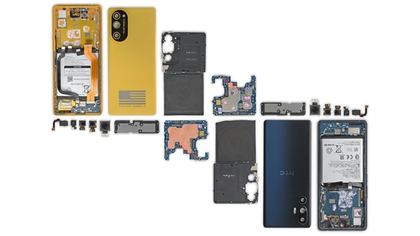 特朗普T1手机拆解后露馅了!换壳HTC U24 Pro 还贴上美国国旗
