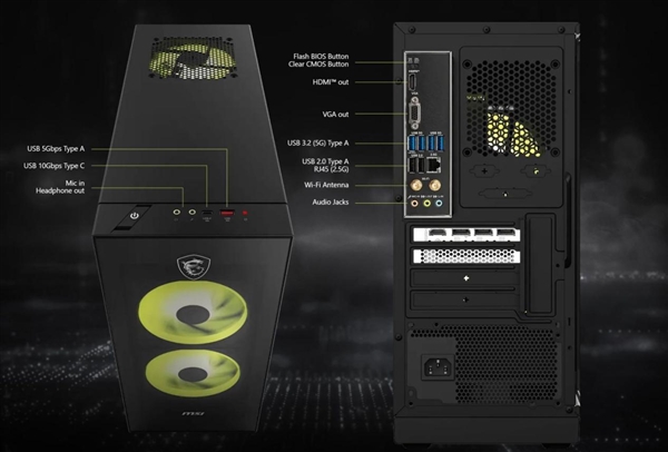 微星发布25L紧凑游戏整机MAG Infinite Z 8B:锐龙7 9700X+RTX 5070 Ti