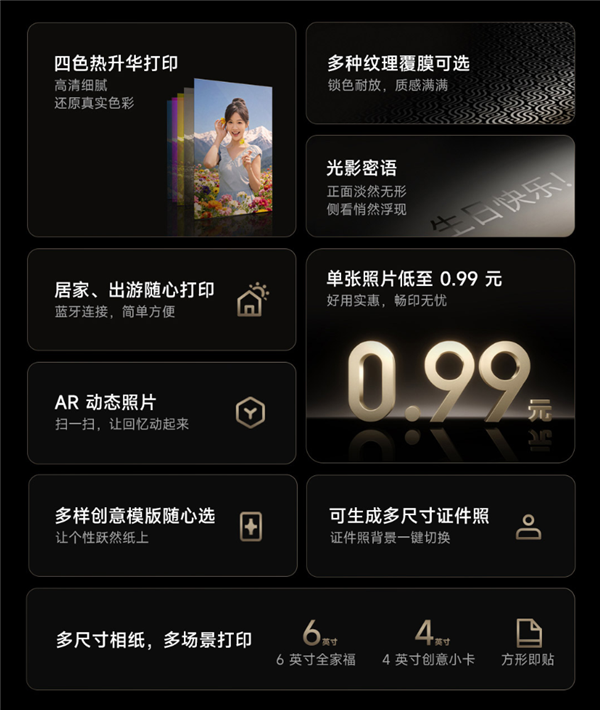 699元！米家照片桌面打印机2众筹上线：四色热升华、单张成本0.99元