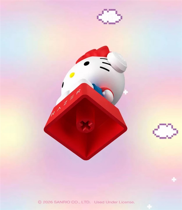 825元一套！雷蛇推出Hello Kitty盲盒键帽：镜面隐藏款概率仅4%